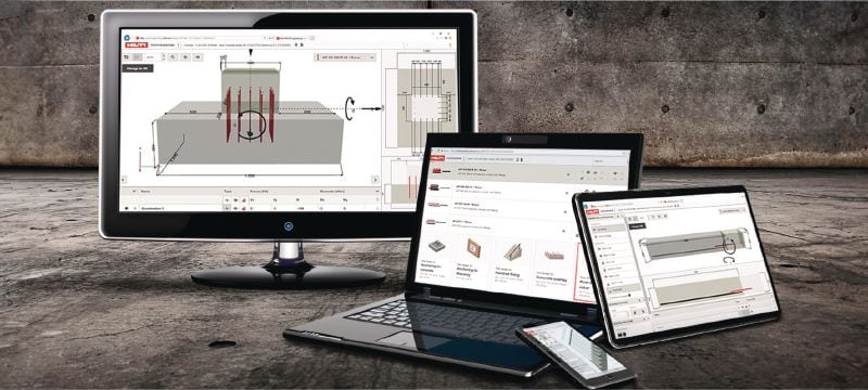 PROFIS Engineering Suite yapısal tasarım yazılımı Standartlara uygun, onaylı, yapısal mühendislik dübel tasarım yazılımı, Component Based Finite Element Method hesaplamaları ve çeşitli tespit yöntemleri Uygulamalar 1