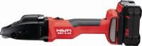 SSH 6-22 Akülü metal makasları Ürünle birlikte verilen Hilti SSH CS bıçaklarıyla birlikte 2,5 mm│12 Gauge'a kadar kalınlıkta çelik sac ve profillerde hızlı kesim için akülü çift kesim makası (Nuron akü platformu)