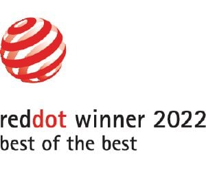                Bu ürün, "Best of the Best" Red Dot tasarım ödülünü almıştır.            